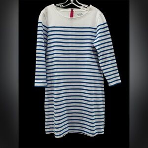 Vineyard Vines Women’s Striped Blue and White Dress Size Medium